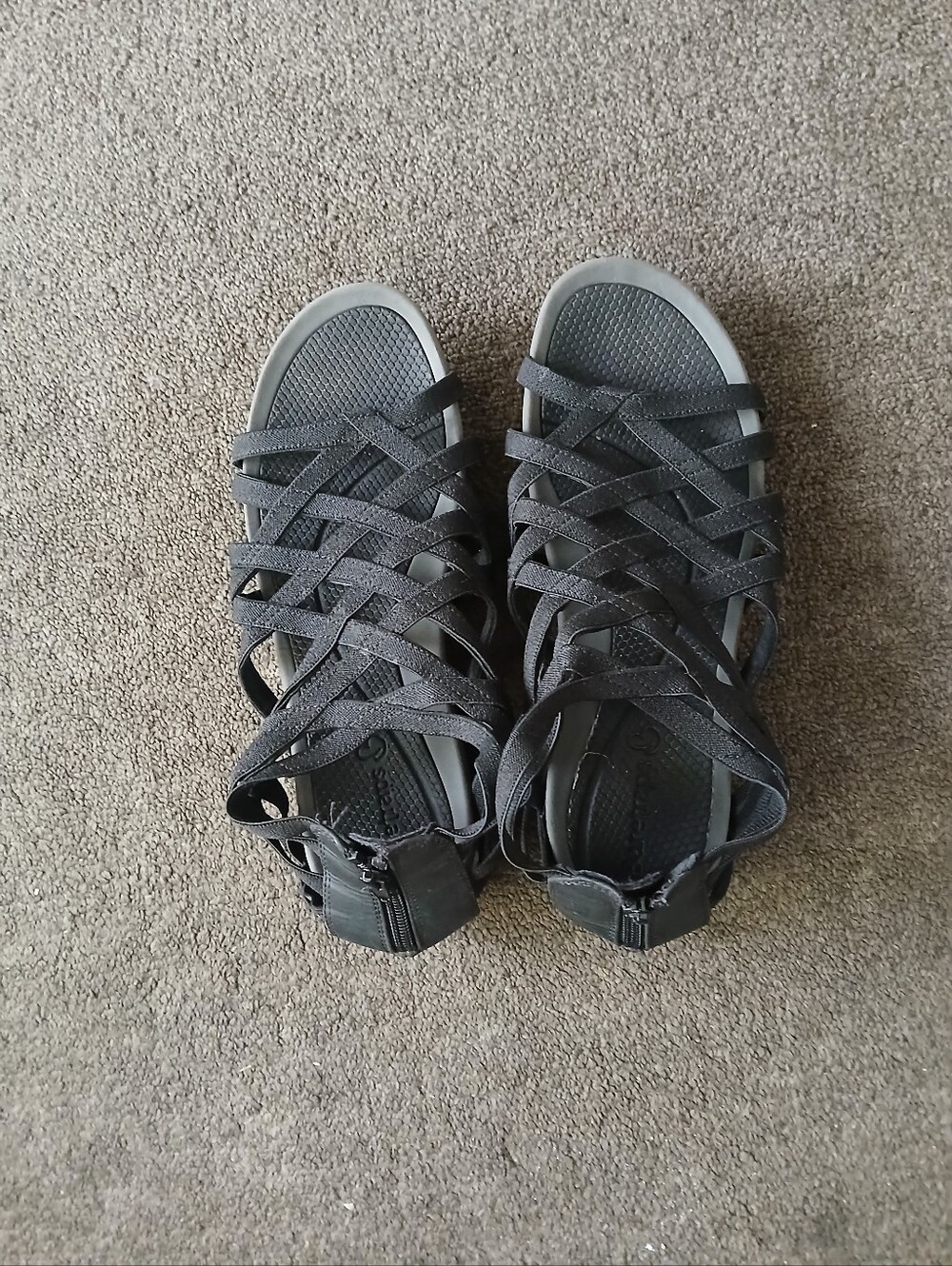 Baretraps Women's Black Strappy Comfort Sandals Size 9M⁶ - Picture 4 of 7